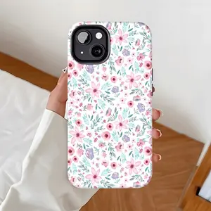 Spring Colorful Wildflower Phone Case, Simple Fashion, Durable Protection, Fits iPhone 11-17, Ideal Gift for Men and Women