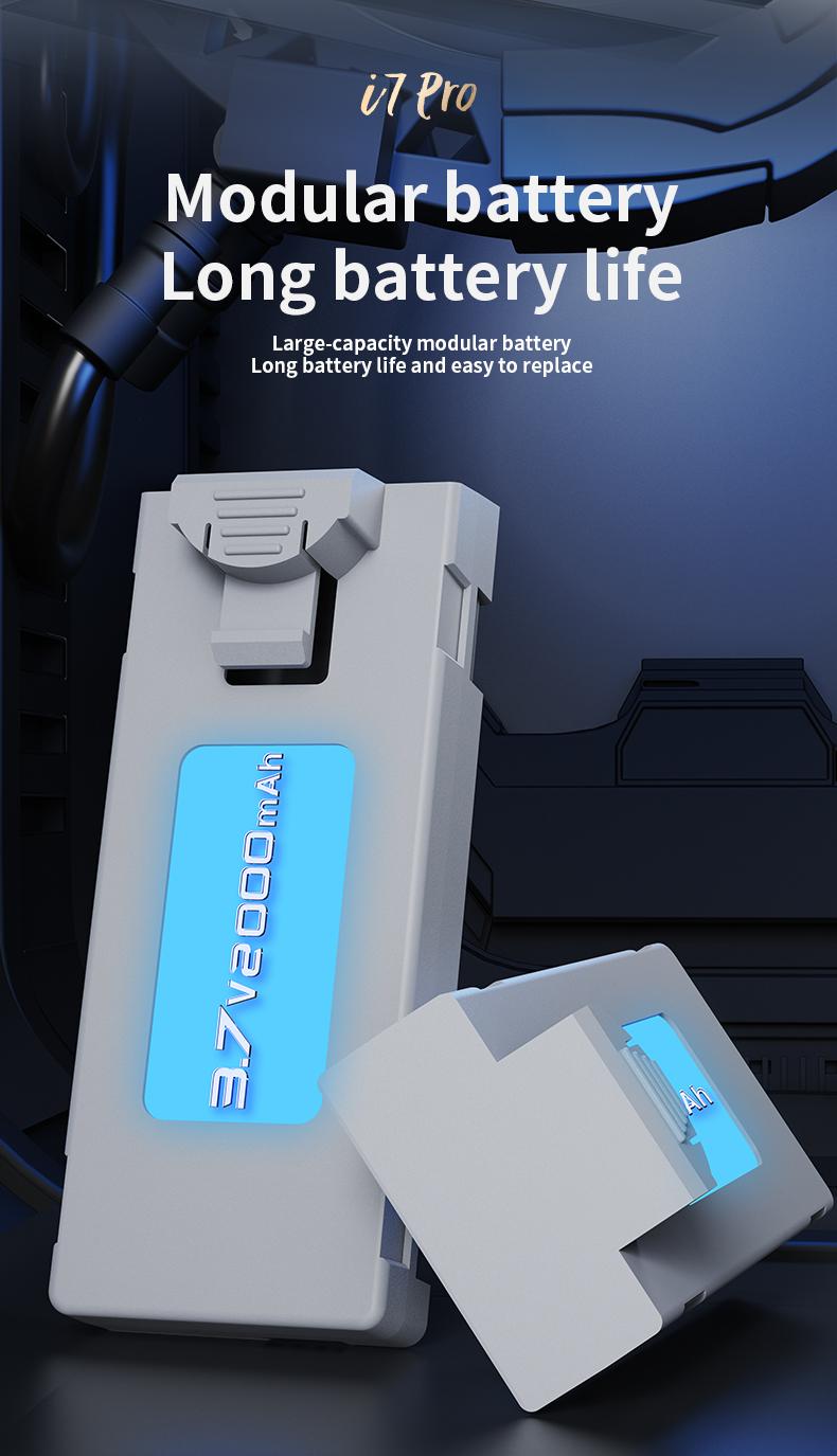 CJCMALL i7 PRO Brushless Drone with 4K HD Dual Camera, 4CH 2.4GHz Remote Control, Intelligent Obstacle Avoidance, Optical Flow Positioning, Foldable Design, 12 Minutes Flight Time