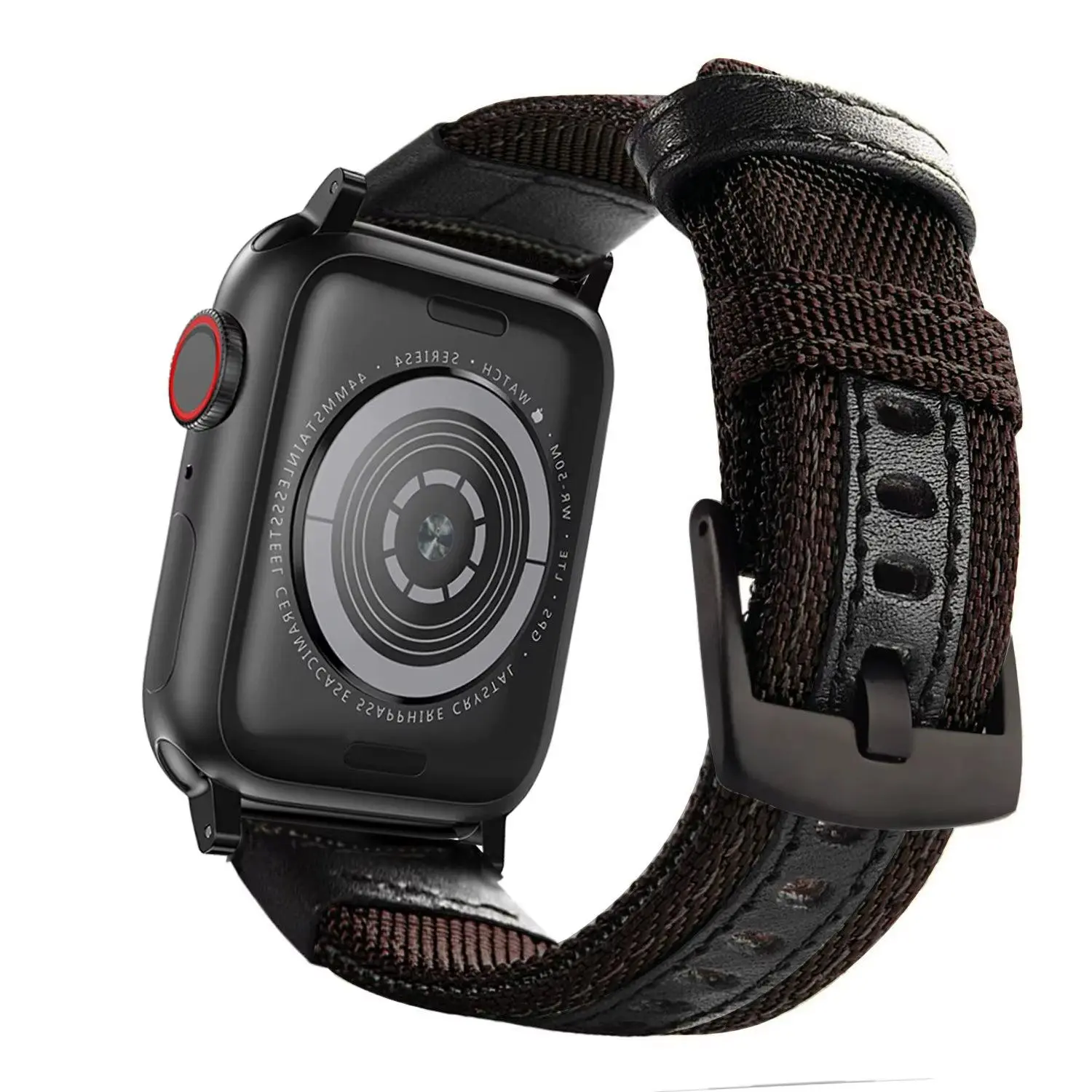 Loop Nylon Fabric Leather Strap for Apple Watch Band 8 7 44Mm 41Mm 45Mm Elastic Bracelet for Iwatch Ultra49Mm Series 6 SE 5 4 3
