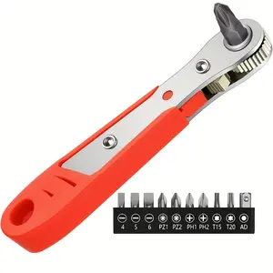 11pcs Of Mini 36-tooth Ratchet Screwdriver, Ratchet Combination Wrench Set, Two-way Ratchet, 36-tooth Ratchet, Quick Twisting, Easier Work, Designed for Work In Small Spaces, Can Be Operated with One Hand, A Good mini screwdriver giftsforhim tool set