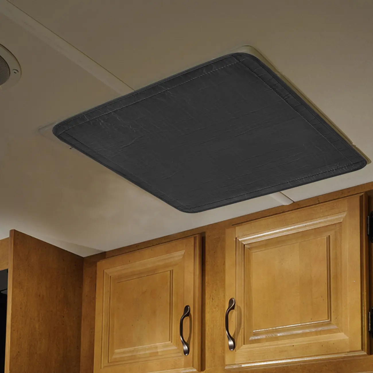 Safoner RV Roof Vent Skylight Insulator Cover, Sun Blackout Fabric for Camper (16 x 16 inch)