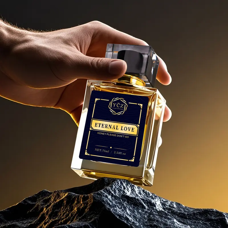 YCZ Eternal Love Perfume 2.6oz - Luxurious Aromatic Cologne with Musk Ambergris Jasmine Rose Patchouli & Fruity Notes Vanilla Scented Liquid Eau De Parfum Edp Intense Eau De Parfum Eau De Parfum Edp Intense 3