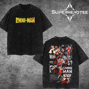[ superhero tee ] Omni Man v2 Invincible Retro Vintage Menswear Gift movie fans Top Apparel Classic Oversized Seamless Simple Straight Man Clothes Cotton designer shirts, graphic tees, men gifts, ,Graphic Streetwear T-shirt tees  good tshirt