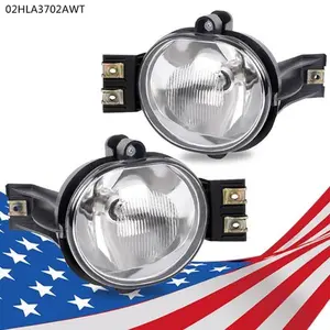 CROSSDESIGN Fog Lights Bulb New Fit For 02-08 Dodge Ram 1500 2500 3500 /04-06 Dodge Durango