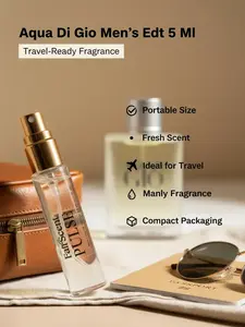FairScent Pulse - Acqua di Gio Men's EDT Travel Spray, Clean Spray-On Men's Fragrance - 5ml/0.17oz, Clean Men's Fragrance