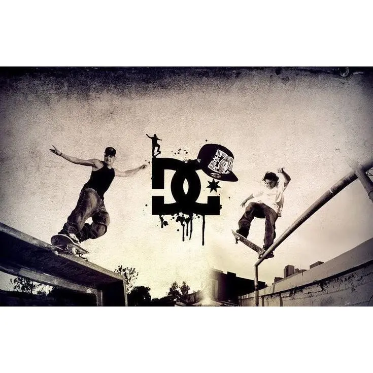 DC Shoes Skate Poster, Home Decor Print, Aesthetic Room Wall Art