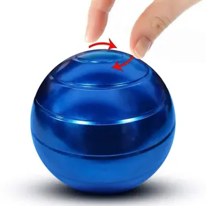 Kinetic Desk Toy, Optical Illusion Metal Fidget Spinner, Stress Relief Spinning Ball