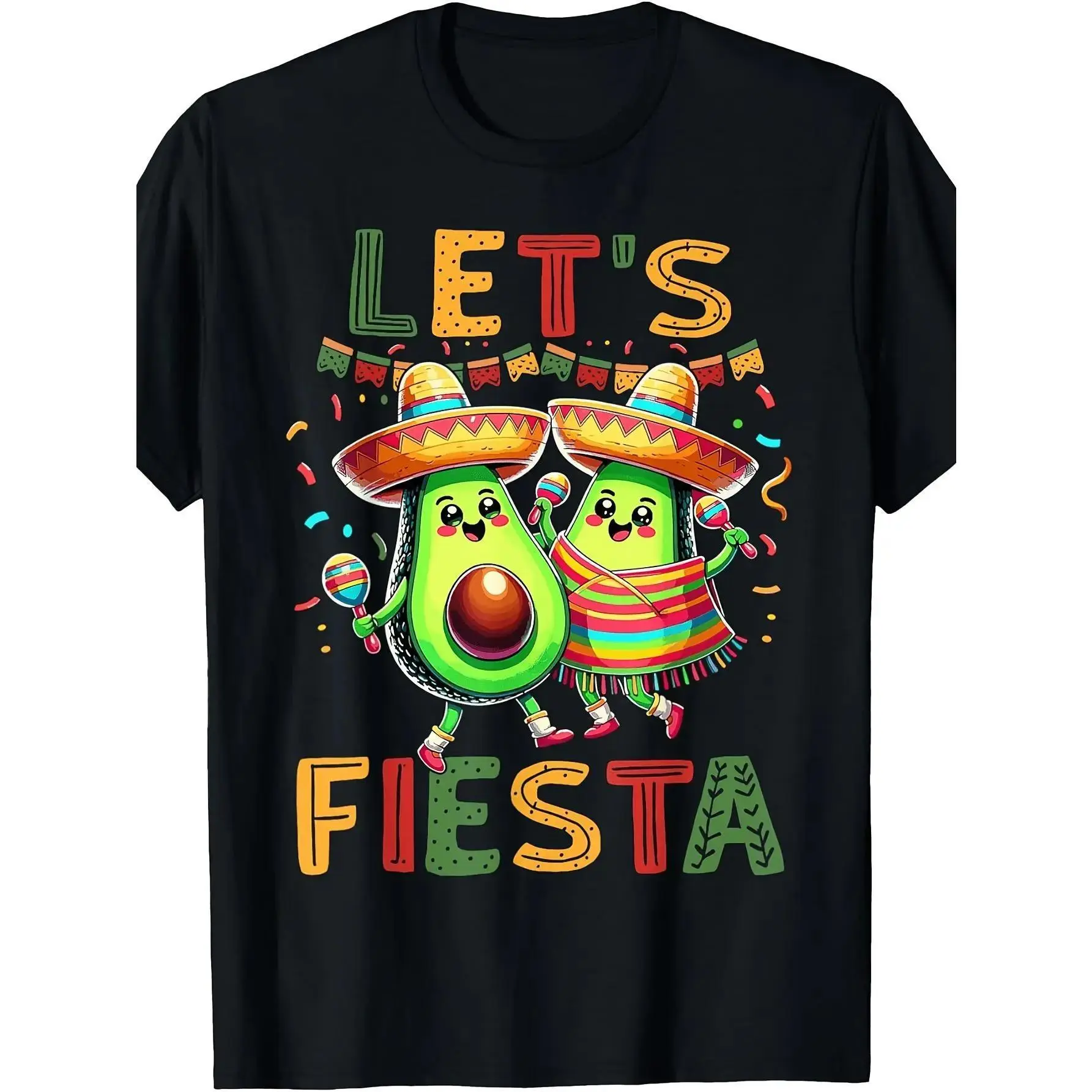 Men's Short-Sleeve Comfortable Top, Streetwear T-Shirt for Fitness, Mexican Fiesta-Cinco De Mayo Events, Shortsleeve