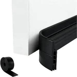 Adjustable Door Draft Stopper - Under Door Sweep Weather Stripping with  Adhesie, Soundproof & Energy-Saing Seal for Exterior/Interior Doors, Cold Air & Noise Blocker
