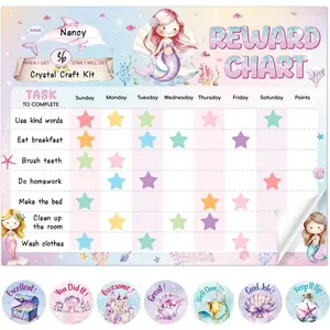 Chart for  -   Behavior Chart for  at  with 26 Chore Charts -  Behavior Sticker Chart with 56 Incentive Stickers, 1900+ Stars for  Classroom