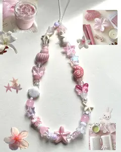 [NEW] Summer Vibes Beaded Charm Keychain – Cute Phone Charm, Bag Charm, Water Bottle Charm, Camera Accessory Gift