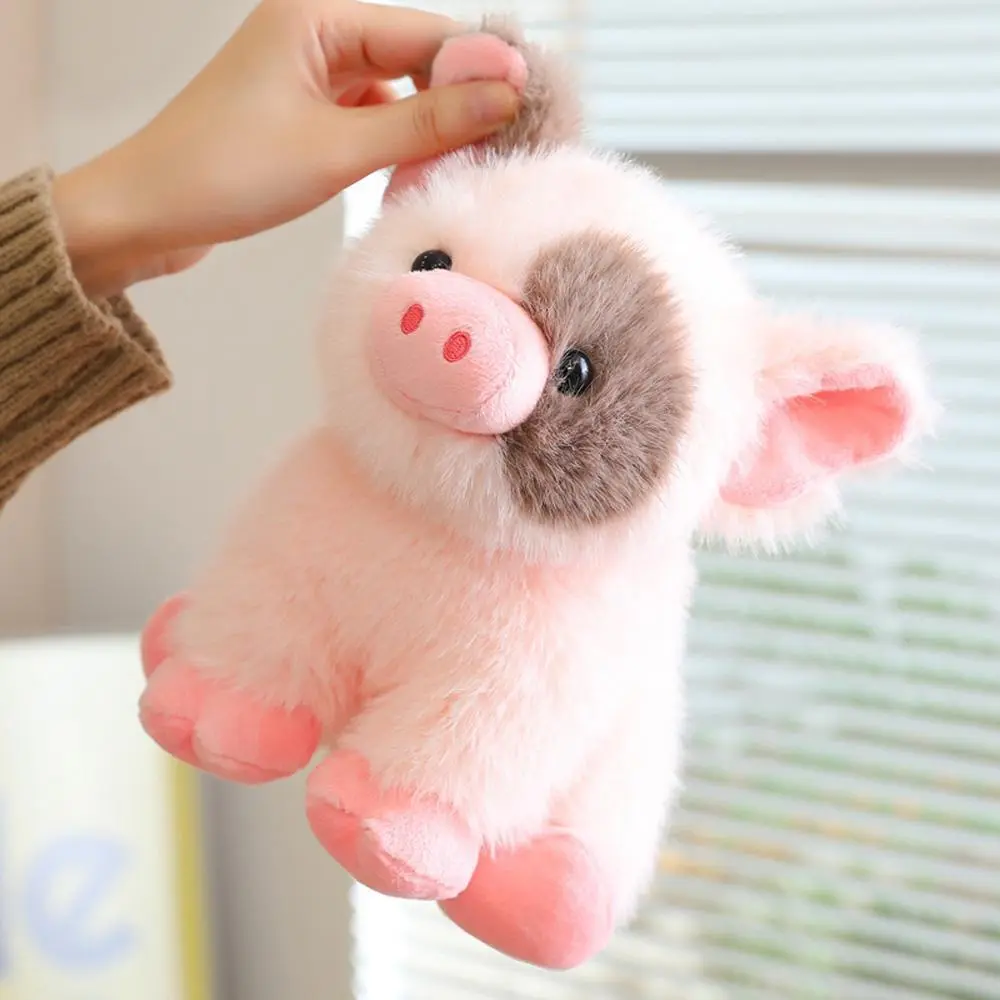 20cm White Teacup Piglet Plush Toy - Cuddly Stuffed Farm Animal Doll, Soft Stress Relief Gift by Hunan Sunny & Sandy Toys Manufacturer Co. Ltd., Abs-Infused for Birthday Christmas, Cuddly Stuffed Animals