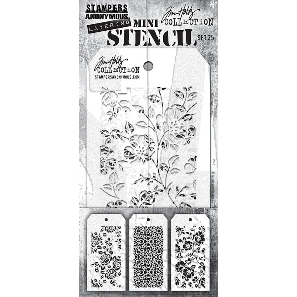 Tim Holtz Stampers Anonymous Mini Layering Stencil Set #25
