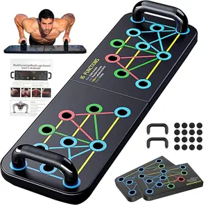 Push Up Board, 1 Set Multi-functional Push Up Bar with Counts, Portable Foldable Workout Exercise Fitness Equipment Strength Workout Equipment for Home Office Floor Gym