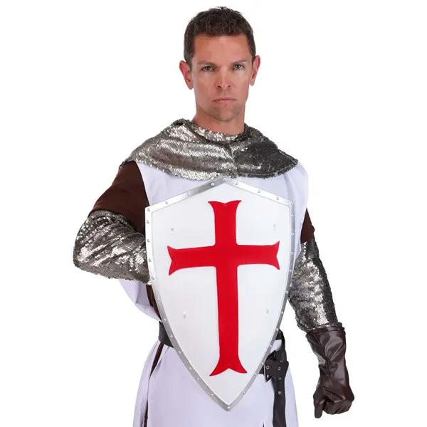 20-Inch Crusader Shield Costume Prop