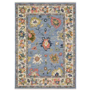 Oriental Weavers Lucca 2889A Blue Multi Traditional Axminster Loomed Rug