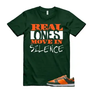 Dunk Miami Hurricanes Team Dark Green Orange White T Shirt Match REAL