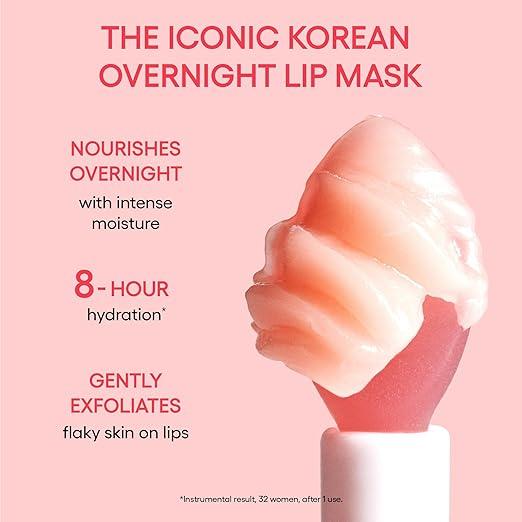 Laneige Skincare & Lip Care Holiday Gift Set - Lip Mask Water Bank & Lip Glowy Balm for Hydration Glowing Lips Beauty Essentials