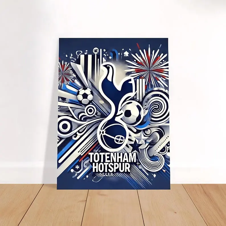 Tottenham Hotspur Posters UNFRAMED , Tottenham Soccer Team Art, Football Poster, Football Print, Football Art, Soccer Poster.