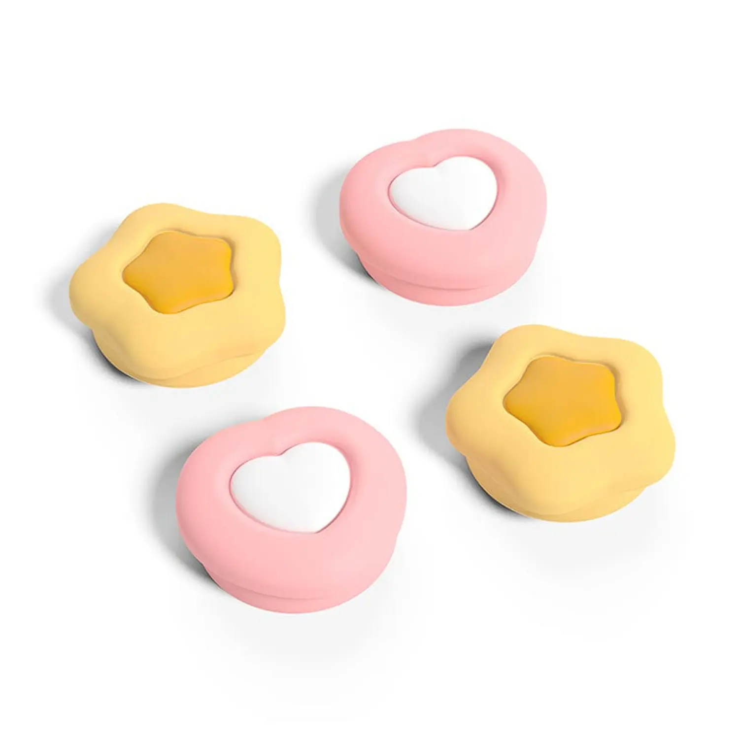 GeekShare Cream Heart Thumb Grips for NS/NS Oled/NS Lite