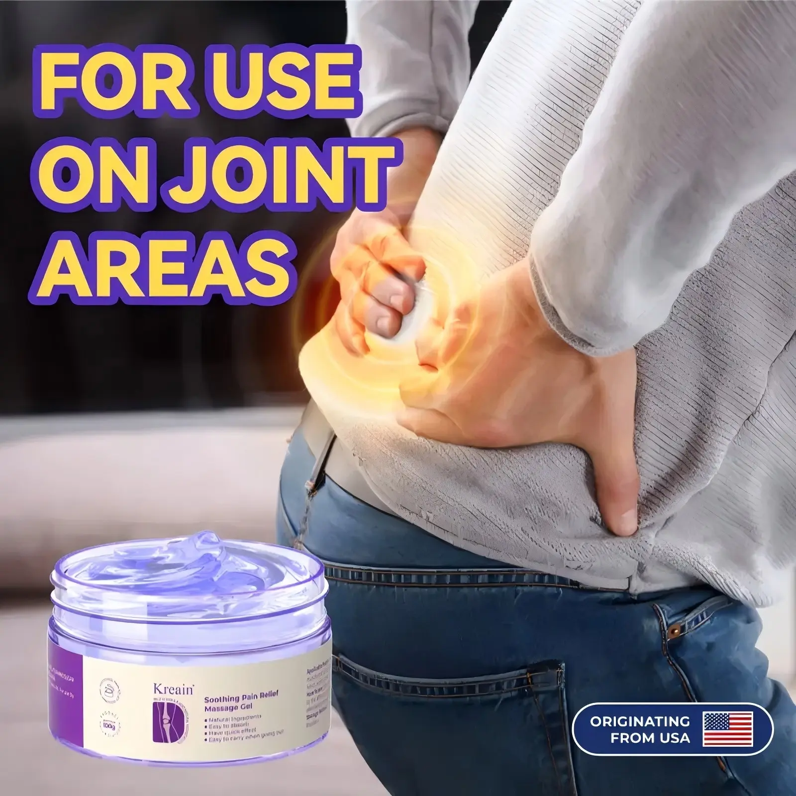 Kreain 10【Free Quantity Matches Your Purchase!】purple gel turmeric extract sodium sulfate chondroitin Emu oil and other natural materials#DealsForYouDays#summerwins