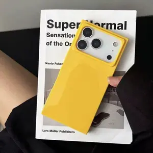 Aesthetic Candy Color Square Magnetic iPhone Case Glossy Smooth MagSafe Slim Shockproof Protective Cover for iPhone 12-17 Series Perfect Gift for Her