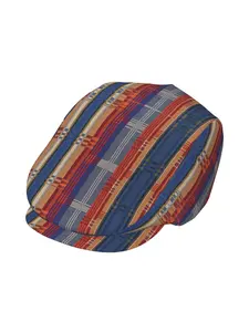 A Stylish Retro Newsboy Cap Featuring a Multicolor Stripe Plaid Design, This Unisex Beret Is a British Avant-Garde Accessory. It Offers Adjustable Solar Protection And Serves As a Classic Casual News Cap, Suitable for All Seasons