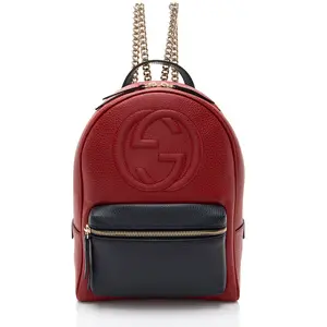 Pre-owned GUCCI Leather Backpacks Soho Chain Backpack