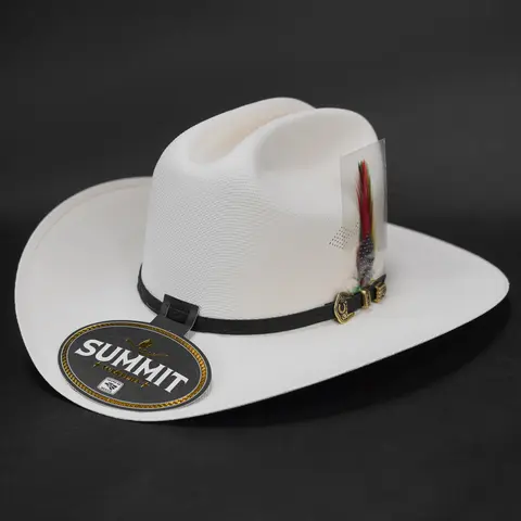 Summit Chaparral 1000X 3.5" Telar Brim Cowboy Hat Sombrero Short Crown 4 1/2" Estilo Panter