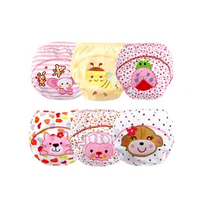 Girls' 6-Pack Fashion Cotton Training Pants, Bloomer Panties for Baby, Bloomer Girls' Panties