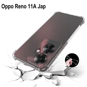 Oppo Reno 11a Japanese Edition Cph2603 Anti-Drop Transparent Air Cushion Silicone Case, Shockproof Protective Cover for Oppo Reno11 A Jap