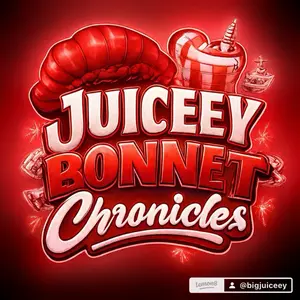 Juiceey Bonnet Chronicles Black Satin Bonnet for Hair Care and Styling