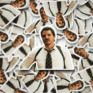 Pedro Pascal Suspenders Sticker Pedro Pascal Vinyl Decal for Laptop, Tumbler, Phone