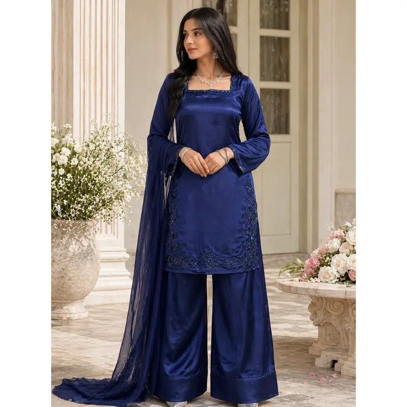 pakistani dresses blue st-bridesmaid-dresses Blue Jcp Gowns Jcpenney Color:Yellow/Brown Stripe Model is wearing 47