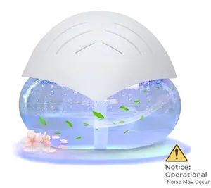 Air Purifier- Water Air Revitalizer, Air Washer, Air Freshener, Room Aromatizer, Aroma and Essential Oil Diffuser with 7 Color adjustable LED Lights- For Smoke and Pets
