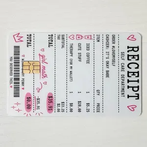Receipt Credit Card Sticker