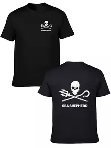 "Ocean Conservation" T-Shirt — Graphic Tee, Retro-Chic Top, Classic Style, Short-Sleeve Creative T-Shirt