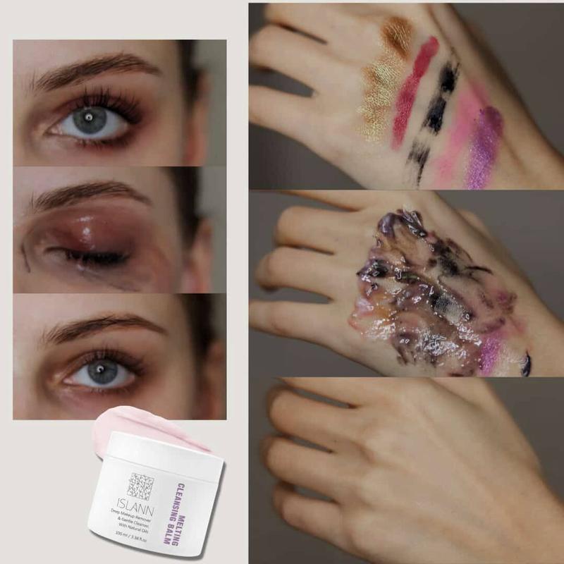 ISLANN Melting Cleansing Balm 3.4fl.oz/100ml - Clean Balm, Gentle Makeup Remover, Face Cleanser, Oil Based Cleanser, Natural Skincare with Botanical Aroma Oil, Vegan, For All Skin Types