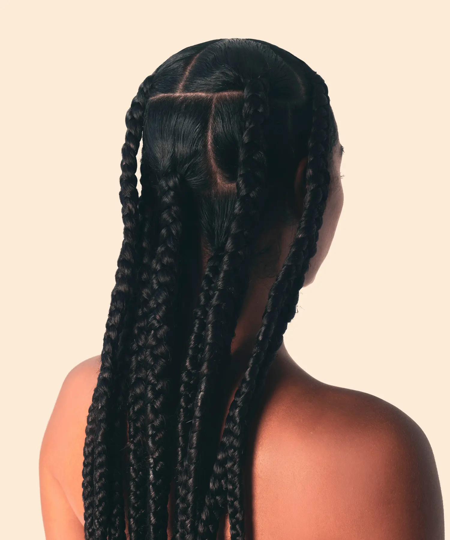 Itch-free, Plant-based Braiding Hair in Natural Black