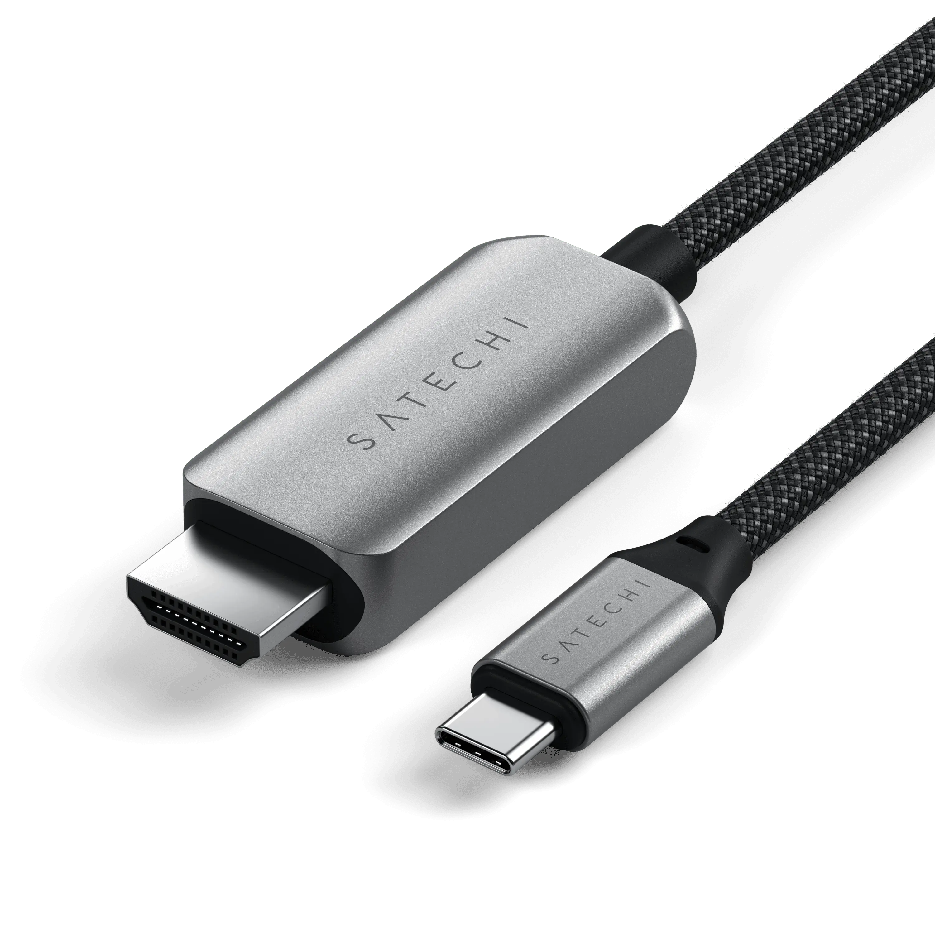 Satechi USB C to HDMI 2.1 8K Cable, with 8K @ 60Hz and 4K @ 120Hz, Type C to HDMI Cable, Thunderbolt 3/4 Compatible for MacBook Air/Pro/Neo, iPad Air/Pro, iPhone 17 and More (6.5 ft/2m)