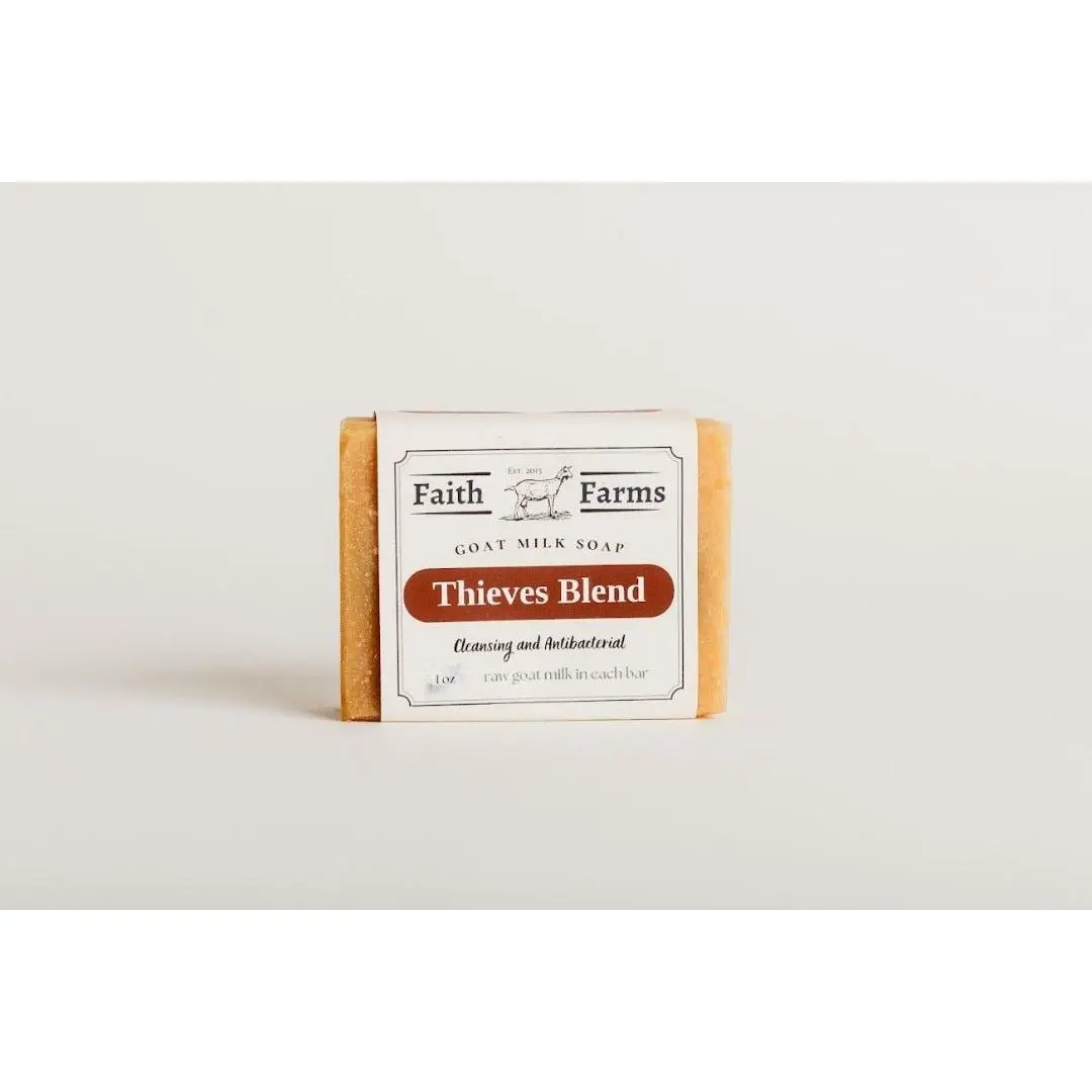 Thieves Blend Goat Milk Soap, Natural Bath & Body Cleanser for Daily Use