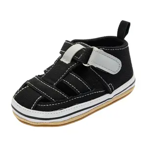 Baby Toddler Sneakers for Boys Girls – Closed Toe Fisherman Style, Lightweight & Adjustable for First Walkers, Beach or Outdoor Comfy Shoes