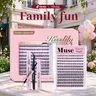 Muse | Kisslily  D Curl False Eyelash Clusters - Invisible Lash Line, Long-Lasting, Waterproof, Super Soft, Beginner-Friendly DIY Lash Clusters for Natural Daily Flawless Voluminous Look familyfun