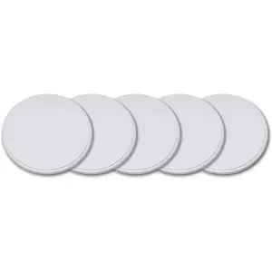 5 Pack - Door Knob Protector | Door Bumpers 3" Door Knob Guard Plastic Self Adhesive Prevents Door Handle , White