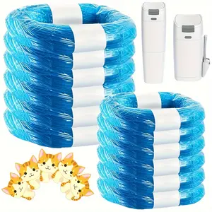 12pcs Litter Genie Cat Litter Refills - High-Quality, 7-Layer PEVA Material, Compatible with Standard, Plus & XL Models - Easy Assembly - For Cat Owners - Perfect for Odor Control & Hygiene
