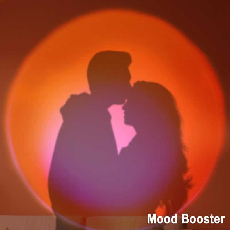 Sunset Lamp Night Light - & 4 Modes Sunset Projection Lamp with Remote, Color Changing Rainbow Sunlight Lamp, Romantic Visual Led Light Projector for Photography Room Decor