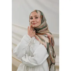 VELA Jeweled Sediment Print Modal Hijab