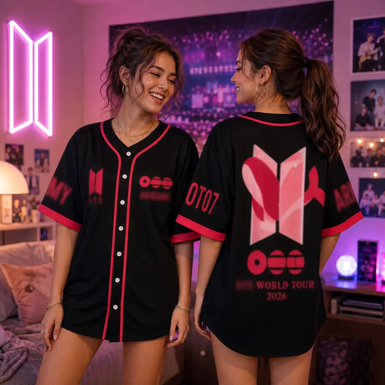 Songs Of Whale Inspired Baseball Jersey, Black Red Whale Button-Up Shirt For The Girls, Unisex Festival Outfit