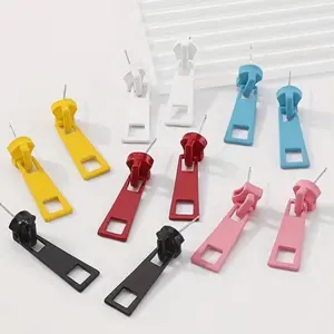 Fashionable Design Zipper Lock Earrings, Simple and Elegant Multi-Color Earrings,  Daily Wear Earrings, Durable Earrings, Unique Earrings, Designer Earrings, Gift For Her