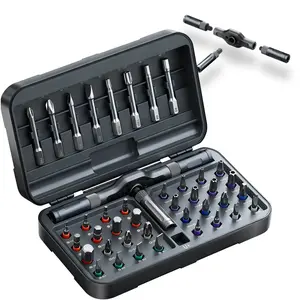 42 in 1 Magnetic Screwdriver Set, DIY Ratchet Screwdriver Set, Multi Bit Screw Drive with Storage Case, Portable Compact Repair Tool Kit for Furniture, Computer, Bicycle,Gifts Summervibes